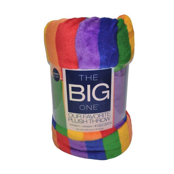 The Big One Bedding The Big One Rainbow Pride Oversized Plush Throw